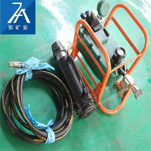 產品簡介氣動錨索張拉機具是由氣動液壓泵和張拉千斤頂組合而成